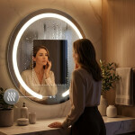 REA - Zrcadlo LED 80cm Modern HOM-00906