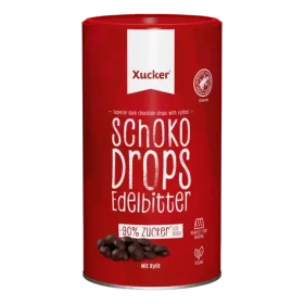 Tmavé čokoládové kapky - Xucker (hořká čokoláda, 200 g) (37627-2-200g)