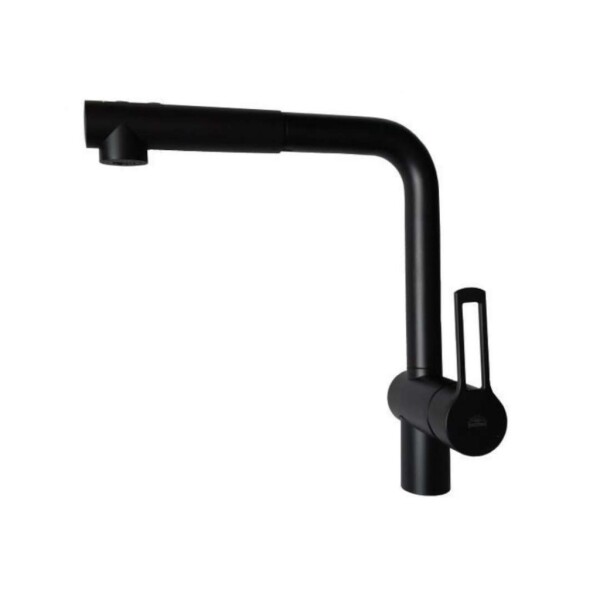 PAFFONI - Ringo Dřezová baterie s výsuvnou sprškou, černá mat RIN285NO