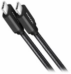 AXAGON BUCM3-CM30AB SPEED Datový kabel USB-C 3.2 - USB-C 60W 3.0m černá (BUCM3-CM30AB)