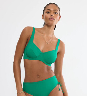 MIX & MATCH SUMMER – Podprsenka na plavky s kosticemi pro přirozenou podporu Triumph PALM GREEN 48D