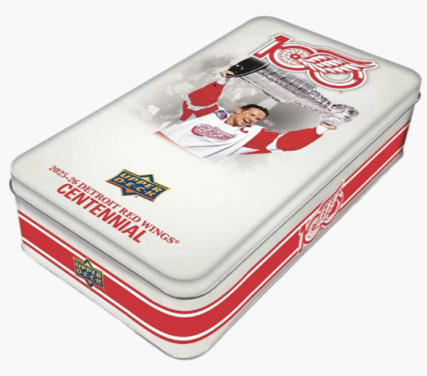Hokejové Karty 2025-26 Upper Deck Detroit Red Wings NHL Centennial Hobby Box