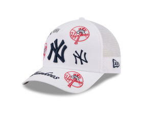 Pánská kšiltovka New York Yankees MLB NEW ERA 940MC AF Trucker All Over bílá