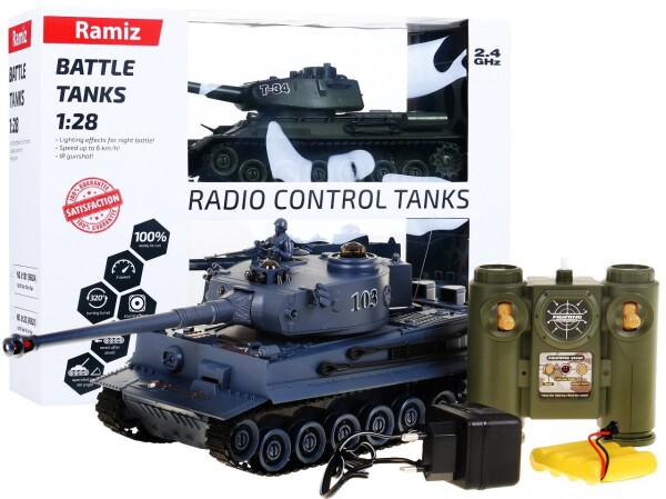 Mamido Tank na dálkové ovládání 2ks R/C 1:28