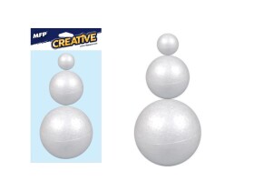 Koule set 6, 8, 10cm/3ks polystyren