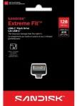SanDisk Extreme Fit USB-C 128 GB černá / Flash disk / USB-C 3.2 Gen 1 / čtení: 400 MB/s (SDCZ530-128G-G46)