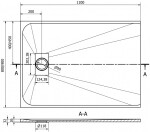 MEXEN/S - Hugo sprchová vanička SMC 110x90, bílá, krytka nerez 42109011-X