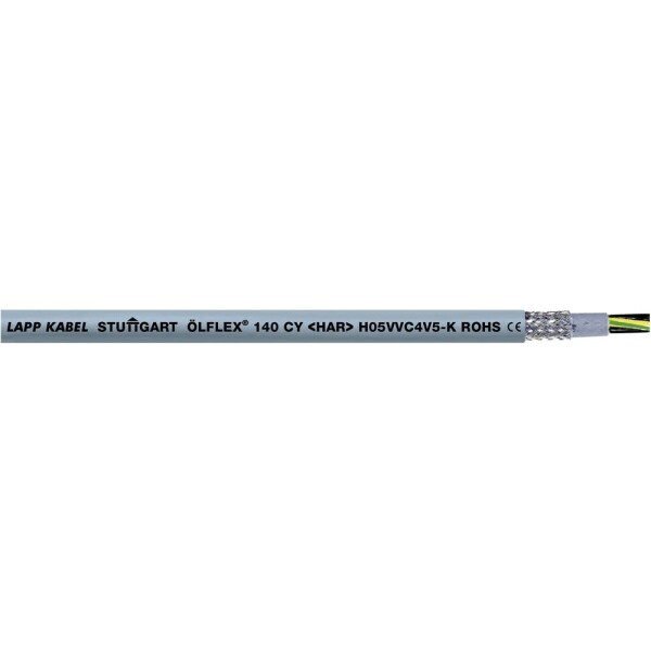 LAPP H05VVC4V5-K (NYSLYCYÖ-JZ) 35722/100 řídicí kabel 5 G 1 mm², 100 m, šedá