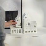 Räder Porcelánový svícen House of Dancing Windows – set 2 ks, bílá barva, porcelán