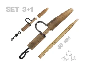 Zfish Závěska Heavy Duty Clip Complete Set 40mm 5ks (ZF-9153)