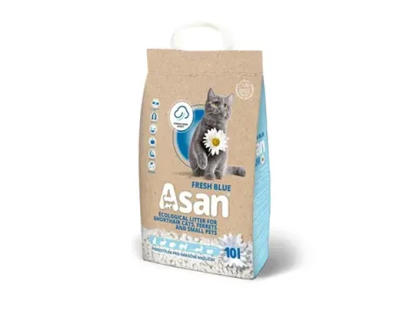 Asan Cat Fresh Blue eko-stelivo pro kočky a fretky 10l (2kg) (8594073070029)