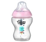 Tommee Tippee Kojenecká láhev s obrázkem C2N, 1ks, 260ml, 0m+ barva: růžová