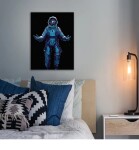 Antistresové omalovánky TSvetnoy TSvetnoy, LG239e, Diamond painting - diamantové malování, 40 x 50 cm, Kosmonaut