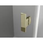 MEXEN/S - Mist H T sprchový kout dveře křídlové pravá 75 x 90, transparent, zlato 8A5T-075-090-50-00-P