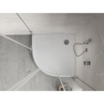 MEXEN - Flow+ Sprchová vanička čtvrtkruh 100 x 100, bílá lesk 46Q101010H