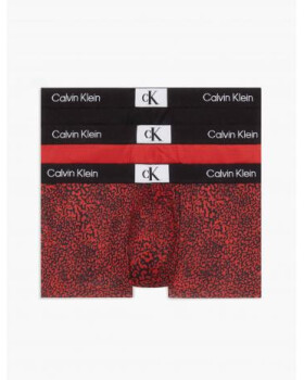 Pánské boxerky 3Pack 000NB3532E HZY černo červené - Calvin Klein XL