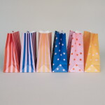 Eulenschnitt Papírový sáček Dots and Stripes 27 × 21 cm – set 6 ks, multi barva, papír