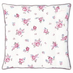 GREEN GATE Prošívaný podsedák Elba White 40 × 40 cm, růžová barva, textil