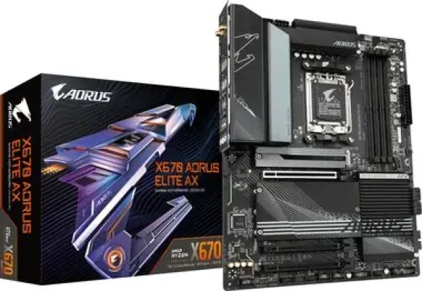 Rozbaleno - GIGABYTE X670 AORUS ELITE AX / AMD X670 / DDR5 / SATA III RAID / USB / GLAN / M.2 / sc.AM5 / ATX / rozbaleno (X670 AORUS ELITE AX.rozbaleno)