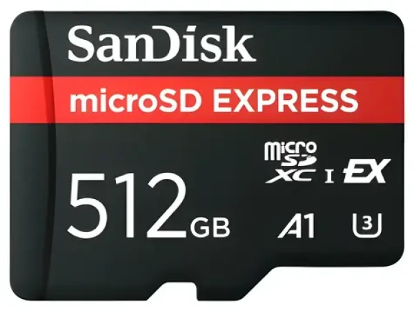 SanDisk Express microSDXC 512 GB / Micro SD karta / Class 10 / UHS-I U3 / V30 / čtení: 650 MB/s / zápis: 220 MB/s (SDSQXFN-512G-GN4NN)