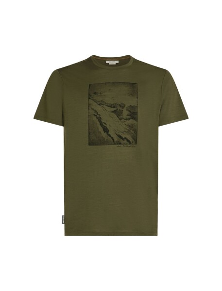 Pánské merino tričko s krátkým rukávem ICEBREAKER Mens 150 Tech Lite SS Tee Summit, Loden velikost: S