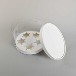 Cake star Plastový kulatý box na cupcakes nebo dort bílý 1 patro (na 5ks)