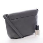 Módní malá dámská kožená crossbody Victorien šedá