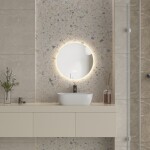 Erga Sofia, kulaté LED zrcadlo 50cm, 1150 lm, 3 barvy světla, ERG-V01-207-5050