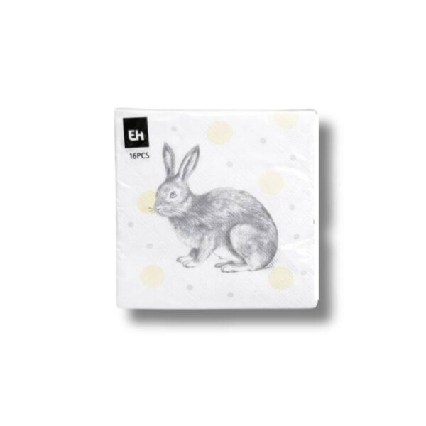 Dortisimo Ubrousky se zajíčkem a žlutými puntíky (16 ks)