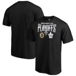 Fanatics Pánské Tričko Boston Bruins vs. Toronto Maple Leafs 2019 Stanley Cup Playoffs Matchup Checking The Boards Velikost: M