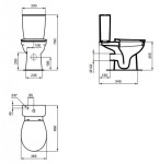 IDEAL STANDARD - Eurovit Splachovací nádržka, spodní napouštění, bílá W328001