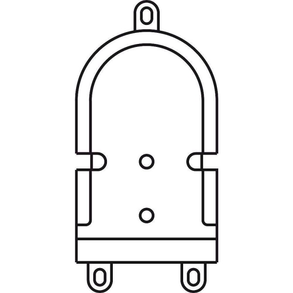 Siedle 200029839-00 příslušenství domovní telefon montážní příslušenství černá