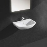 GROHE - Bau Ceramic Umyvadlo 65x47 cm, s přepadem, 1 otvor pro baterii, alpská bílá 39420000