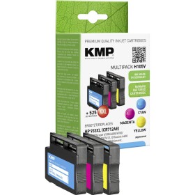 KMP Ink náhradní HP 933XL, CN054AE, CN055AE, CN056AE kompatibilní kombinované balení azurová, purppurová, žlutá H105V 1726,4050 - HP 933XL - renovované