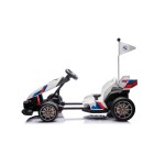 Mamido Dětská elektrická motokára BMW Gokart s funkcí driftu bílá