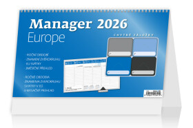 Stolní kalendář 2026 Helma - Plánovací - Manager Europe