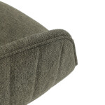 Židle jídelní a konferenční, zelená látka, černé kovové nohy, otočný mechanismus