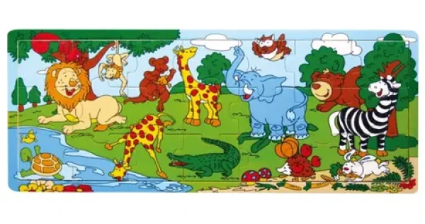 BABU Dřevěné puzzle ZOO