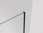 CERANO - Stěnový zápustný profil pro sprchové zástěny Walk-in - 10 mm - černá matná - 200 CER-544093