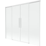 MEXEN/S - Rox vanová zástěna 2-křídlová posuvná 170 x 150, transparent, bílá 8C9-170-002-20-00