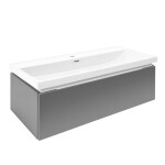 Koupelnová skříňka s umyvadlem SAT Feel 100x30x44,8 cm antracit mat SATFEEL100ANTU4 SATFEEL100ANTU4