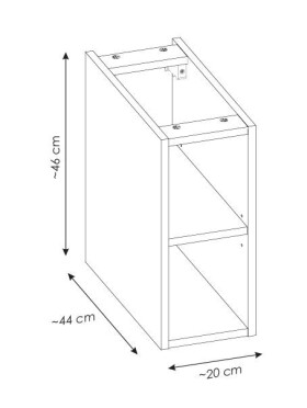 COMAD - Skříňka pod desku 20cm ICONIC WHITE 5907611656303