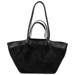 Trendy dámská kožená kabelka na rameno Ruth, černá