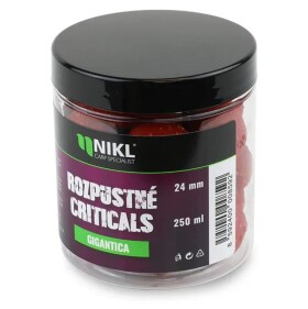Nikl Rozpustné Criticals boilie Gigantica 250ml - 24mm,Nikl Rozpustné Criticals boilie Gigantica 250ml - 24mm