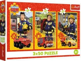TREFL Puzzle Požárník Sam: Tým z požární stanice