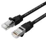 Lanview CAT6a U/UTP 10m černá / Síťový kabel / LSZH / RJ-45 / PoE (LV-UTP6A10B)