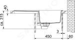 FRANKE - Maris Fragranitový dřez MRG 611, 780x500 mm, bílá-led 114.0284.832