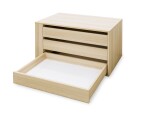 Nábytek Mikulík Skříň FLEXI 3 - 2x dveře plné, 1x zrcadlo ROZMĚR: (š/v/h) 280 x 240 x 65 cm