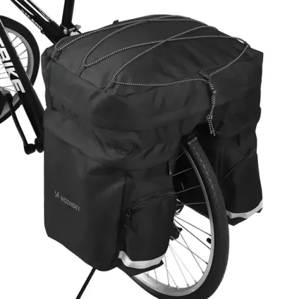 Wozinsky WBB13BK černá / Taška na nosič kola / 60 l / pláštěnka (WBB13BK)