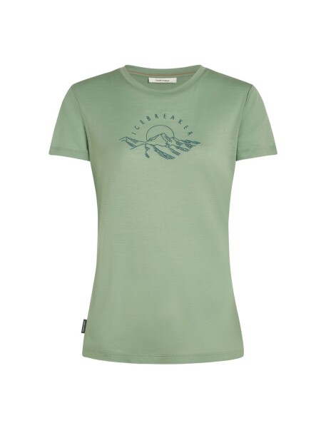 Dámské merino tričko s krátkým rukávem ICEBREAKER Wmns 150 Tech Lite SS Tee Sunrise Sumit, Seaglass velikost: M